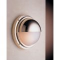 Messinglampe mit Halbschirm, rund, Ø 240 mm Gesandstrahlt, PowerLed, 18 W