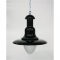Fischermannslampe, schwarz lackiert, mittlere Ausführung, Schirm-Ø 35 cm