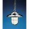 Verchromte Pützellampe (Gitterlampe als Deckenlampe), Schirm-Ø 22 cm